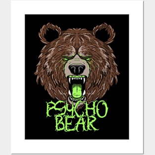 PSYCHO BEAR Posters and Art